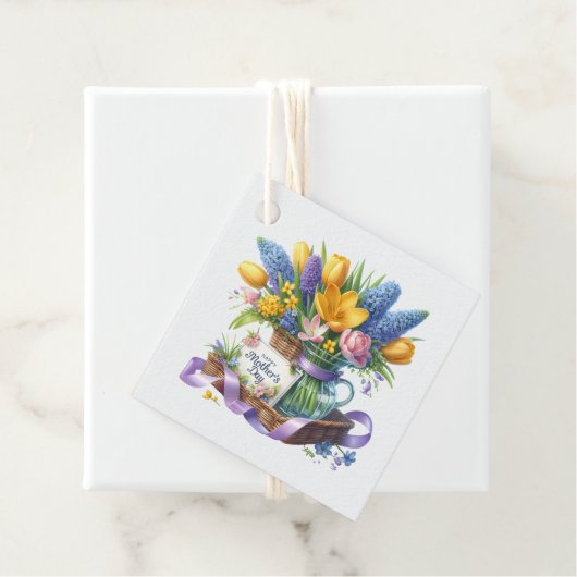 Moederdag cadeaukaartje bedankjes labels (In situ)