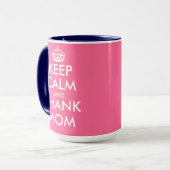 moederdag CadeauMok | Kalm houden en mama bedanken Mok (Voorkant links)