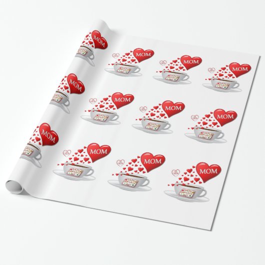 Moederdag Cadeaupapier (Uitgerold)