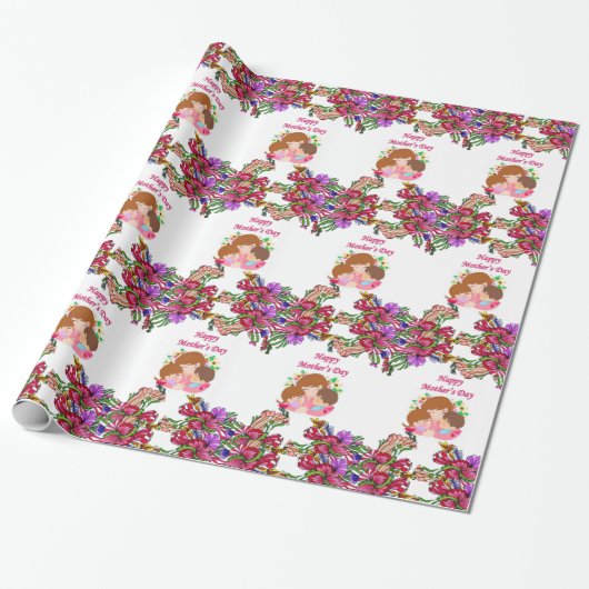 Moederdag Cadeaupapier (Uitgerold)