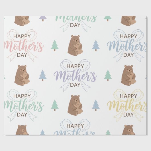 Moederdag-cadeaupapier,  cadeaupapier (Vlak)