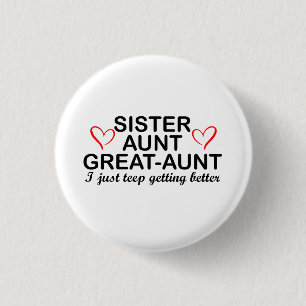Moederdag Cadeaus van Kleinkinderen Zus Tante Grea Ronde Button 3,2 Cm