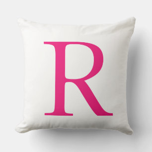 Moederdag Cadeaus Verjaardagen Roze Monogram Naam  Kussen