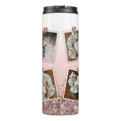 Moederdag Cadeaus voor mam Foto Roos Gold aangepas Thermosbeker (Achterkant)