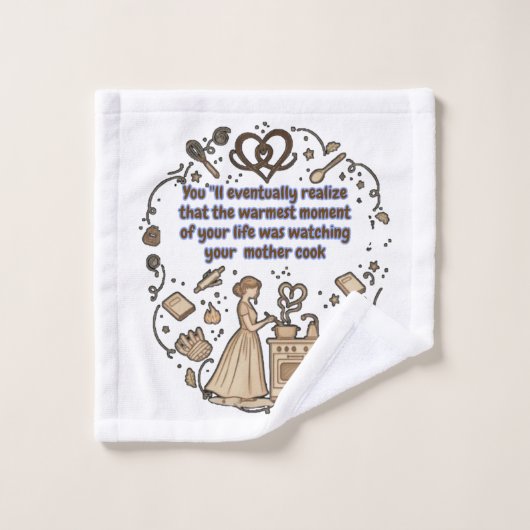 moederdag cadeaus washandje (Wasdoekje)
