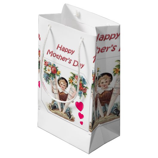 Moederdag Cadeautas (Voorkant Gekanteld)