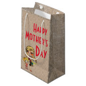 Moederdag Cadeautas - Klein, glanzend (Voorkant Gekanteld)