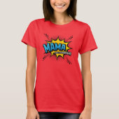 moederdag Cadeautje - Mama & Superheld - Comic Boo T-shirt (Voorkant)