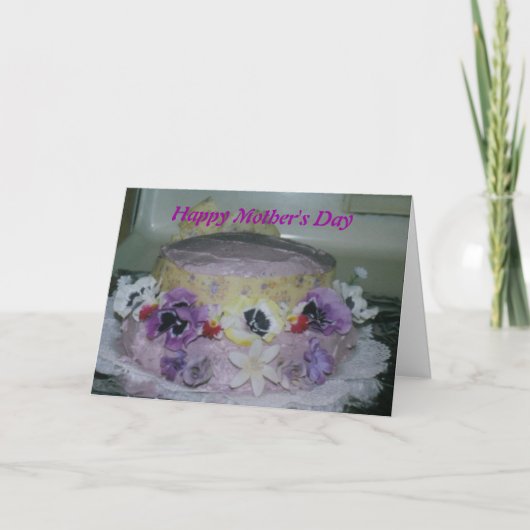 Moederdag Cake Kaart (Voorkant)
