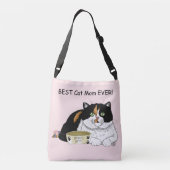 Moederdag Calico Cat Crossbody Tas (Achterkant)