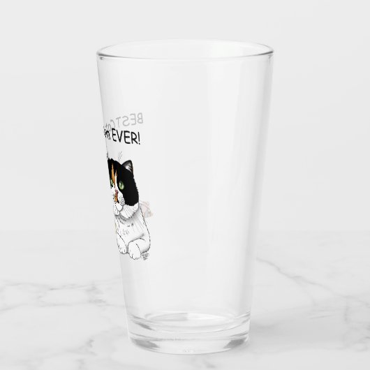 Moederdag Calico Cat Glas (Links)