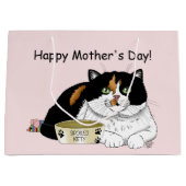 Moederdag Calico Cat Groot Cadeauzakje (Voorkant)