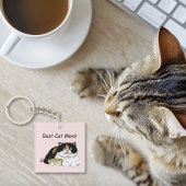 Moederdag Calico Cat Sleutelhanger