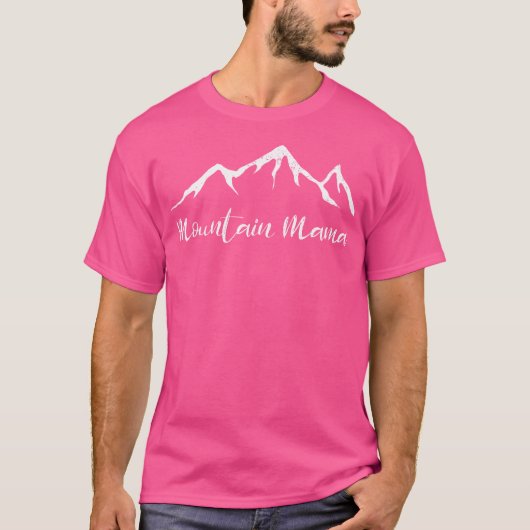 Moederdag Camping Mountain Mama T-shirt (Voorkant)