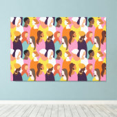 Moederdag Canvas afdrukken (Insitu (Houten vloer))