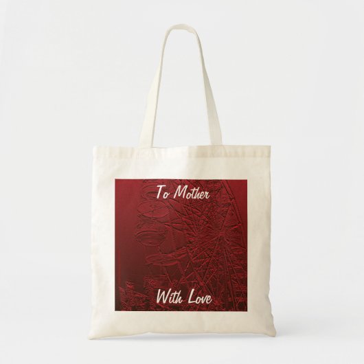 Moederdag Canvas Bag, Red Ferris Wheel Tote Bag (Voorkant)