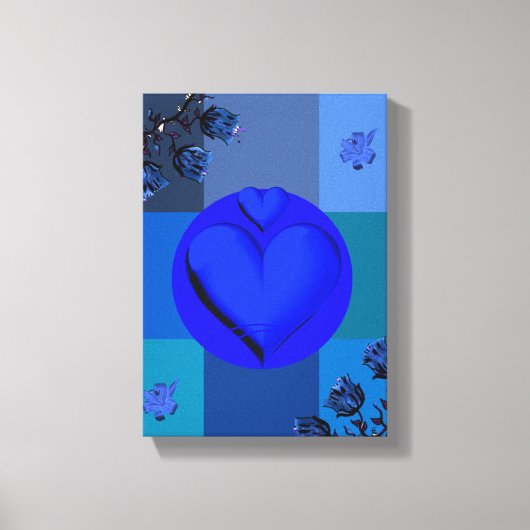 Moederdag Canvas met gerasterd Canvas (Voorkant)