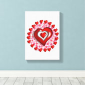 Moederdag Canvas met gerasterd Canvas (Insitu (Houten vloer))