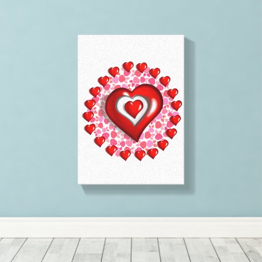 Moederdag Canvas met gerasterd Canvas (Insitu (Houten vloer))