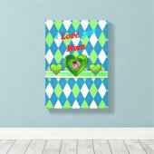 Moederdag Canvas met gerasterd Canvas (Insitu (Houten vloer))