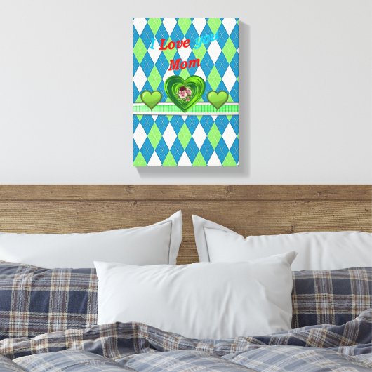 Moederdag Canvas met gerasterd Canvas (Insitu (Slaapkamer))