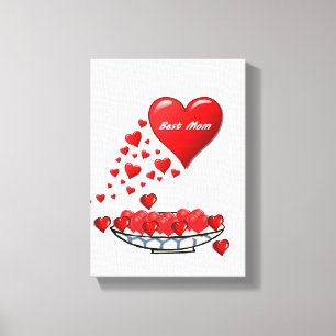 Moederdag Canvas met gerasterd Canvas