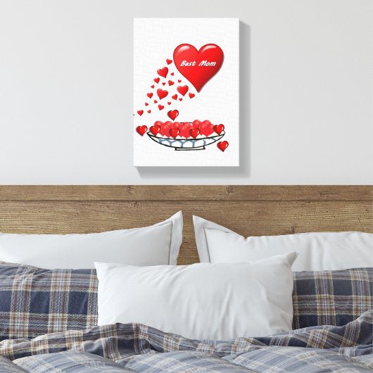 Moederdag Canvas met gerasterd Canvas (Insitu (Slaapkamer))