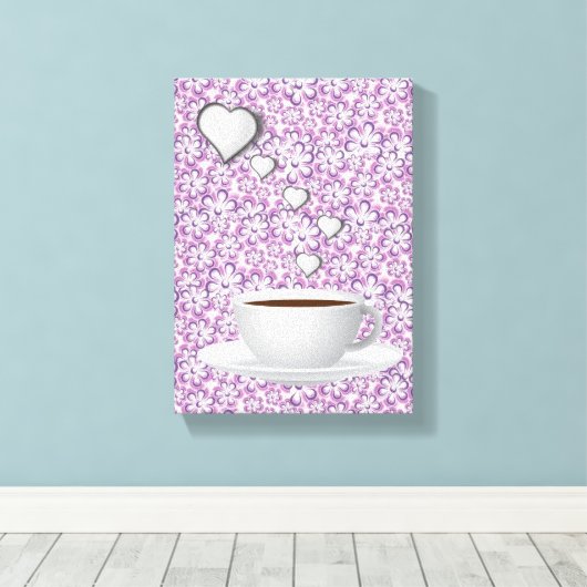 Moederdag Canvas met gerasterd Canvas (Insitu (Houten vloer))