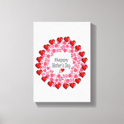 Moederdag Canvas met gerasterd Canvas (Voorkant)