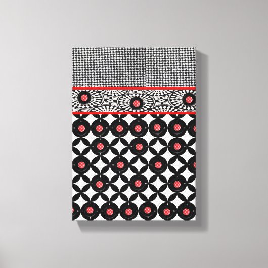 Moederdag Canvas met gerasterd Canvas (Voorkant)