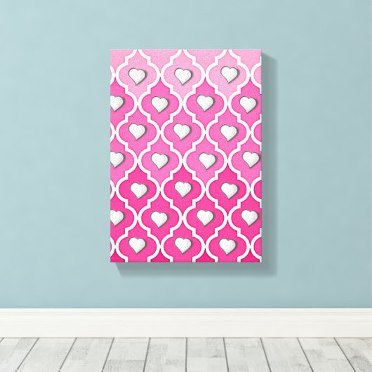 Moederdag Canvas met gerasterd Canvas (Insitu (Houten vloer))