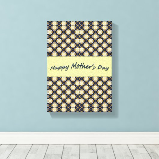 Moederdag Canvas met gerasterd Canvas (Insitu (Houten vloer))