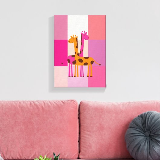 Moederdag Canvas met gerasterd Canvas (Insitu (Woonkamer))