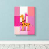 Moederdag Canvas met gerasterd Canvas (Insitu (Houten vloer))