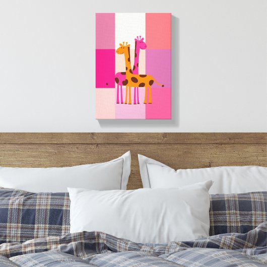 Moederdag Canvas met gerasterd Canvas (Insitu (Slaapkamer))