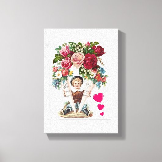 Moederdag Canvas met gerasterd Canvas (Voorkant)