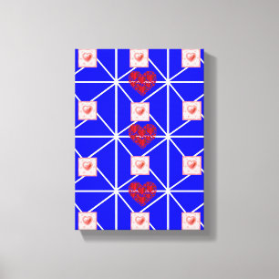 Moederdag Canvas met gerasterd Canvas