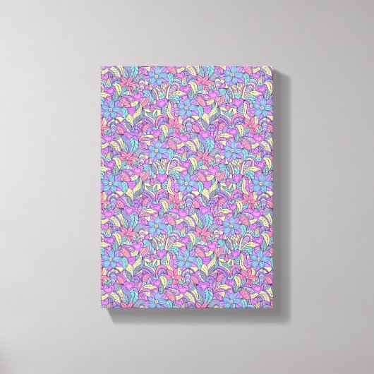 Moederdag Canvas met gerasterd Canvas (Voorkant)