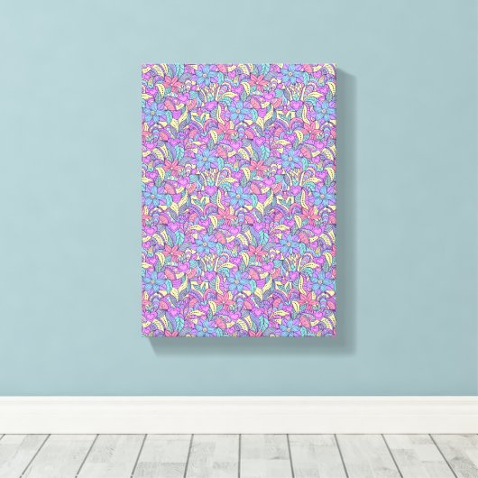 Moederdag Canvas met gerasterd Canvas (Insitu (Houten vloer))