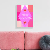 Moederdag Canvas met gerasterd Canvas (Insitu (Woonkamer))