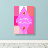 Moederdag Canvas met gerasterd Canvas (Insitu (Houten vloer))
