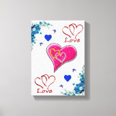 Moederdag Canvas met gerasterd Canvas (Voorkant)