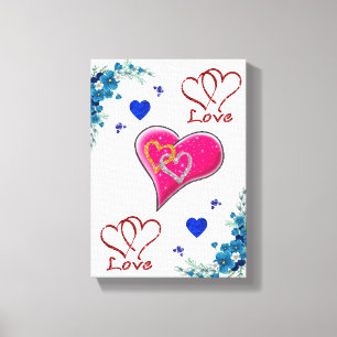 Moederdag Canvas met gerasterd Canvas