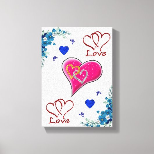 Moederdag Canvas met gerasterd Canvas (Voorkant)