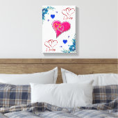 Moederdag Canvas met gerasterd Canvas (Insitu (Slaapkamer))