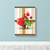 Moederdag Canvas met gerasterd Canvas (Insitu (Houten vloer))