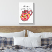 Moederdag Canvas met gerasterd Canvas (Insitu (Slaapkamer))