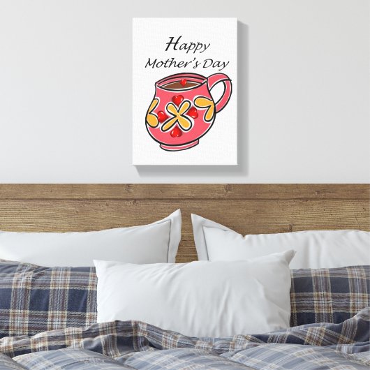 Moederdag Canvas met gerasterd Canvas (Insitu (Slaapkamer))