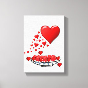 Moederdag Canvas met gerasterd Canvas