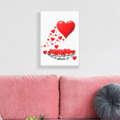 Moederdag Canvas met gerasterd Canvas (Insitu (Woonkamer))